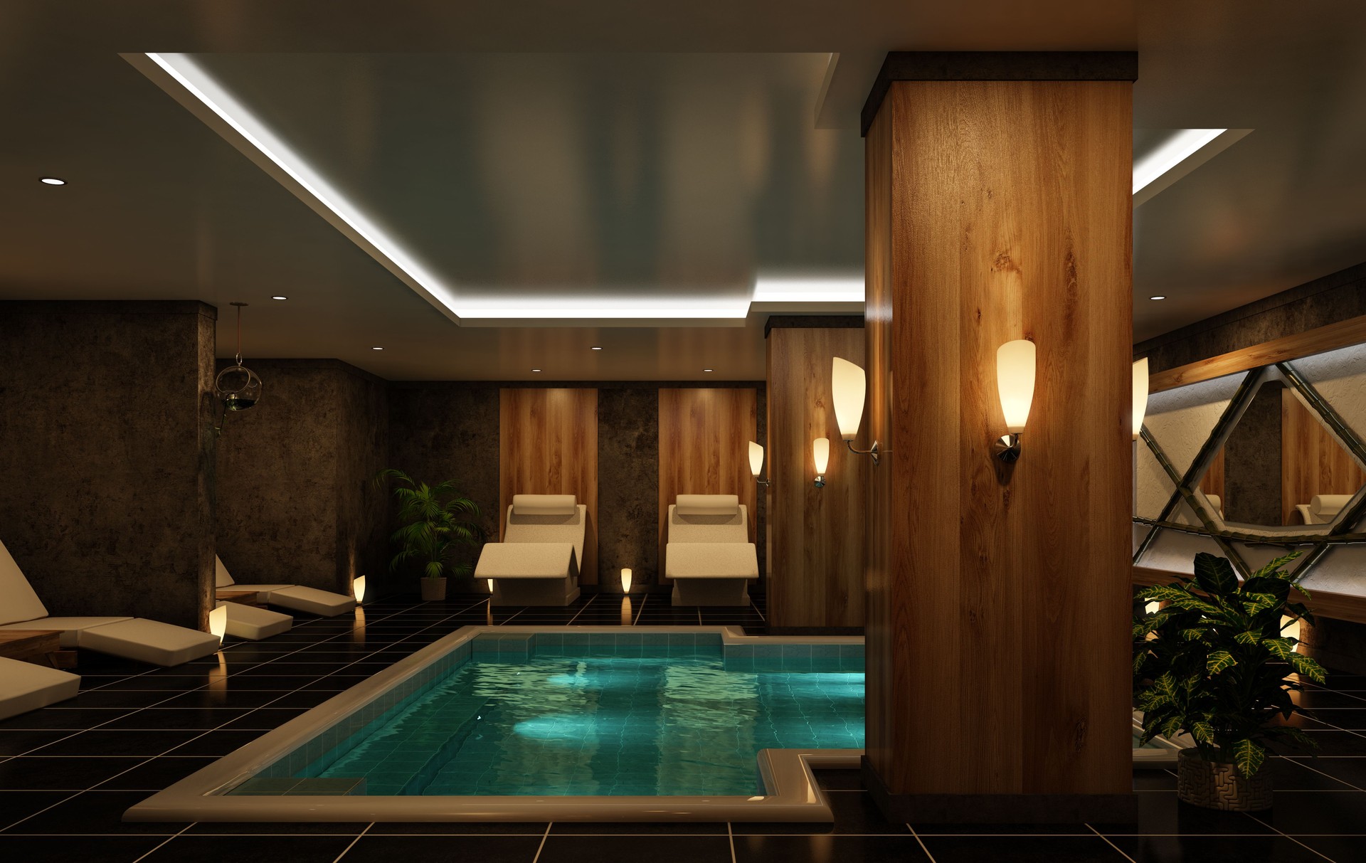 Modern Spa interior