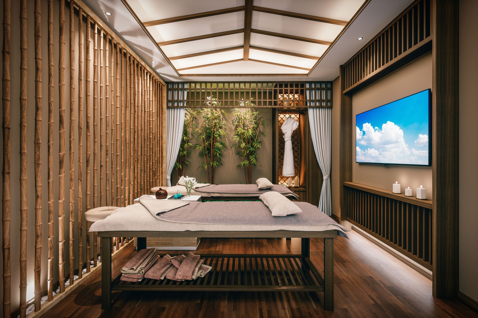 Modern Spa Massage Room